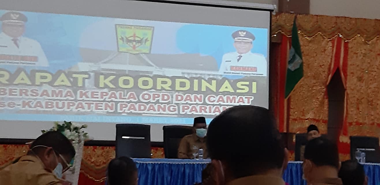 RAPAT KOORDINASI KEPALA OPD dan CAMAT Se-Kabupaten Padang Pariaman