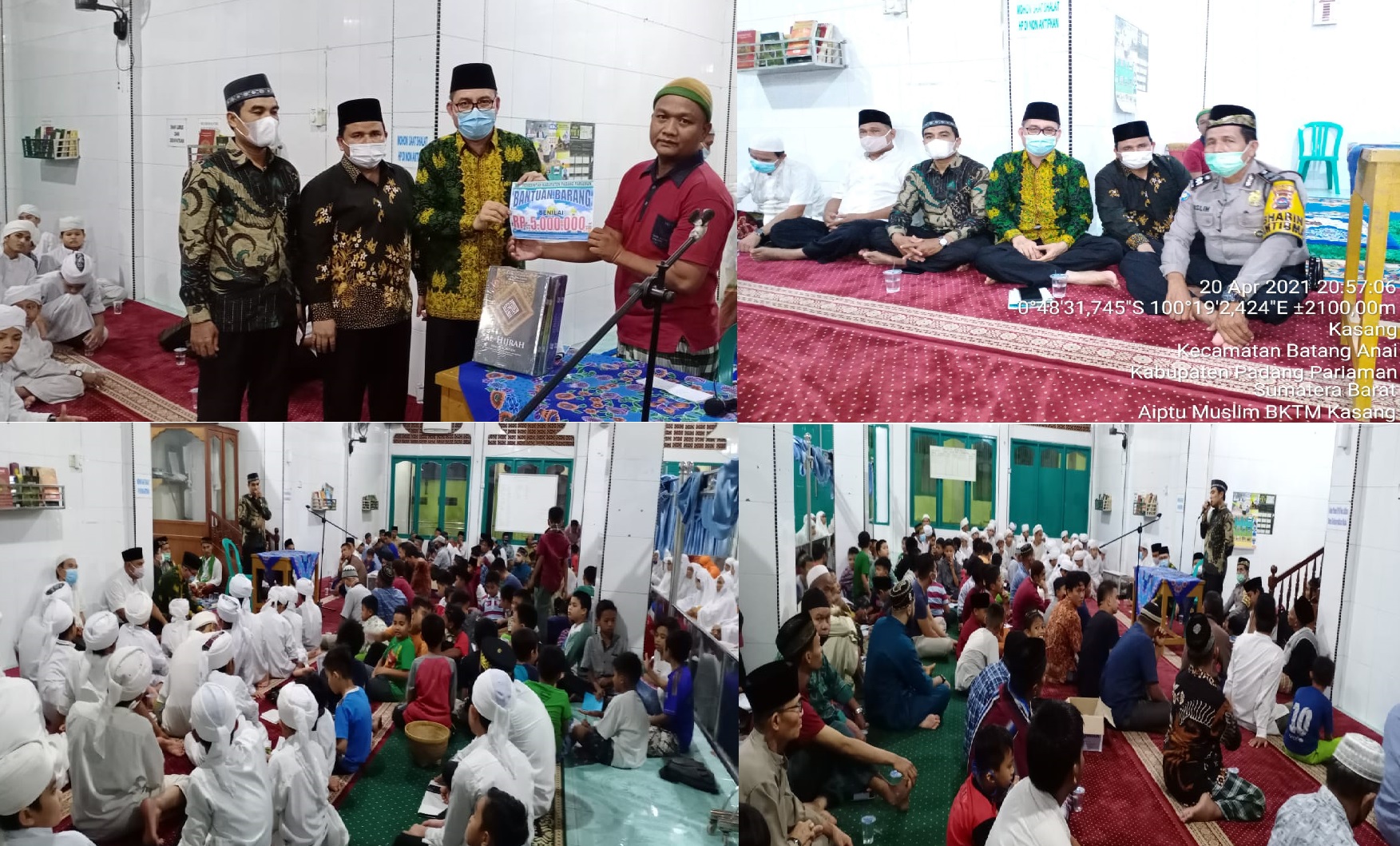 Tim 13 safari Ramadhan Kab. Padang Pariaman di Masjid Al-Mubaraq, Nagari Kasang