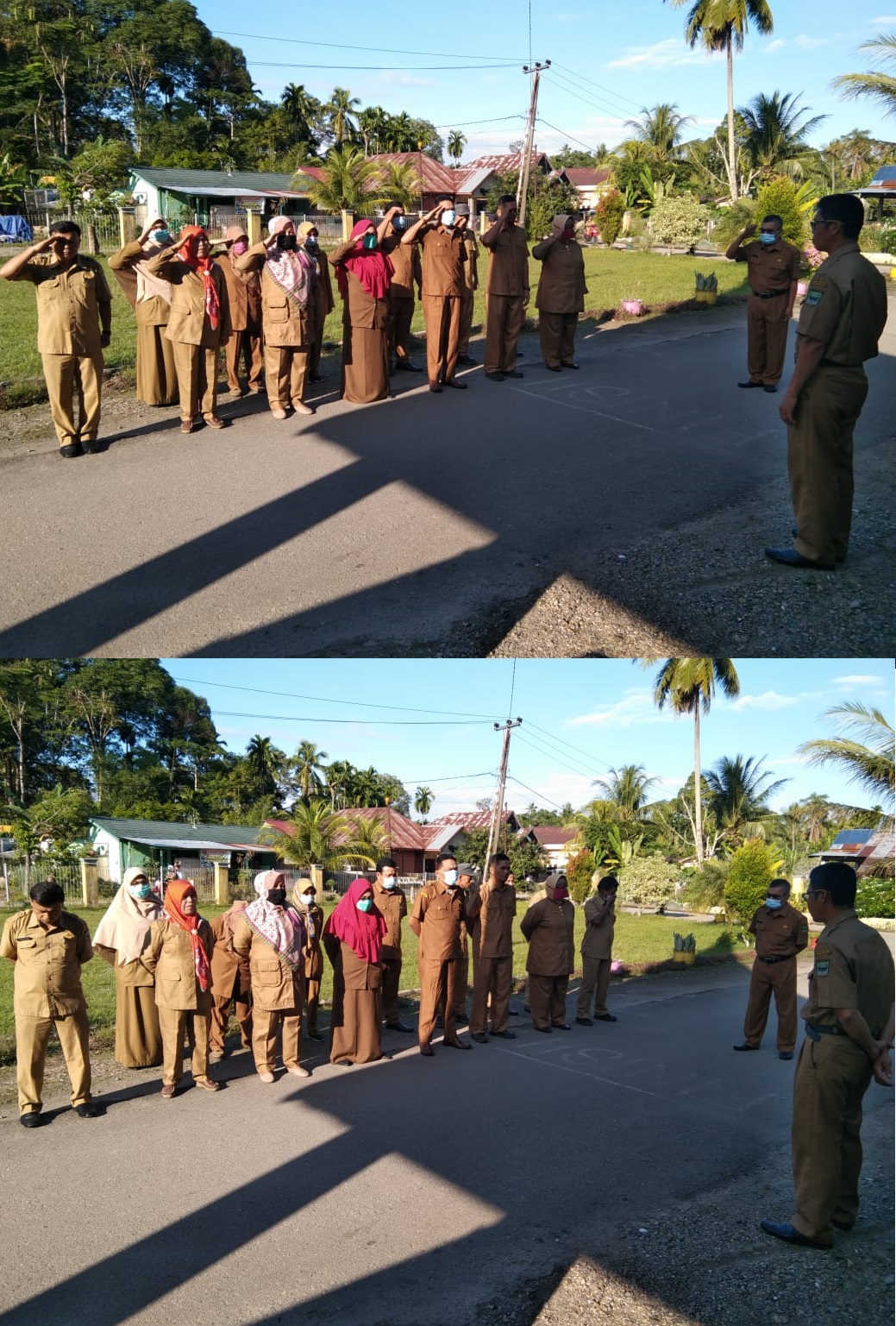 Pasar Usang - Senin / 07 Juni 2021 Apel Pagi Kantor Kecamatan Batang Anai