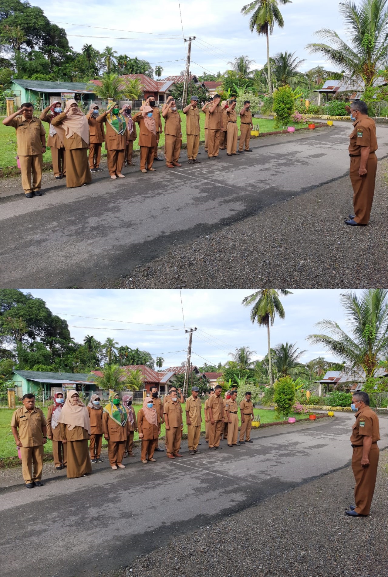 Pasar Usang - Senin / 31 Mei 2021 Apel Pagi Kantor Kecamatan Batang Anai