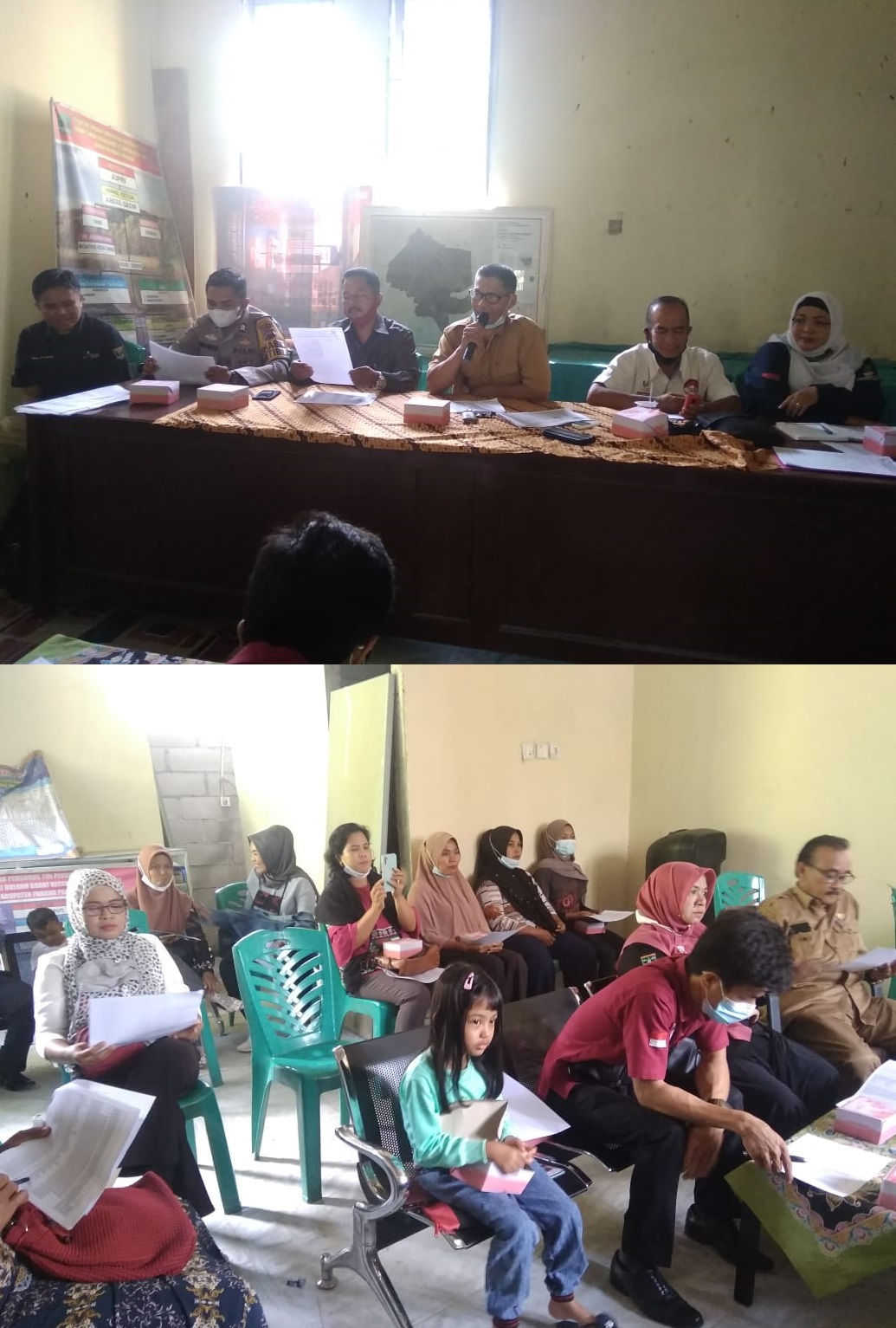 Rapat tentang kelayakan dan tidak layaknya masyarakat menerima bantuan PKH di Nagari Sungai Buluah B