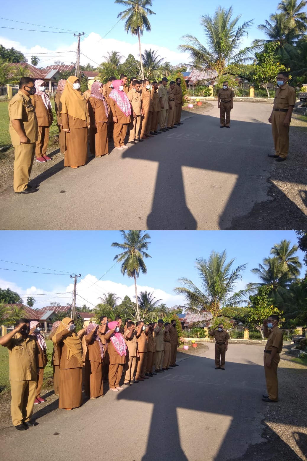 Pasar Usang - Senin / 14 Juni 2021 Apel Pagi Kantor Kecamatan Batang Anai