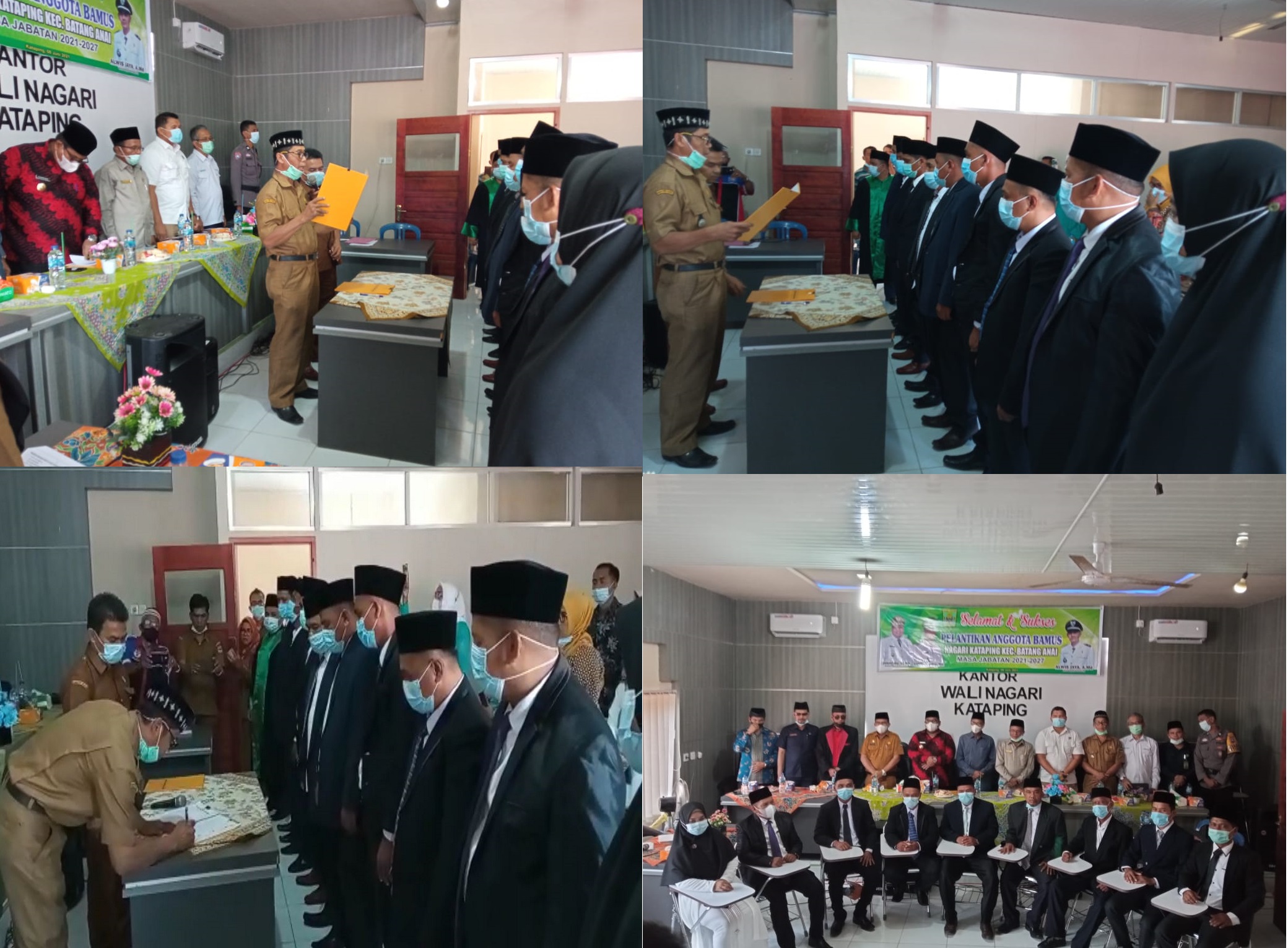 Pelantikan BAMUS Nagari Kataping Terpilih Periode 2021-2027