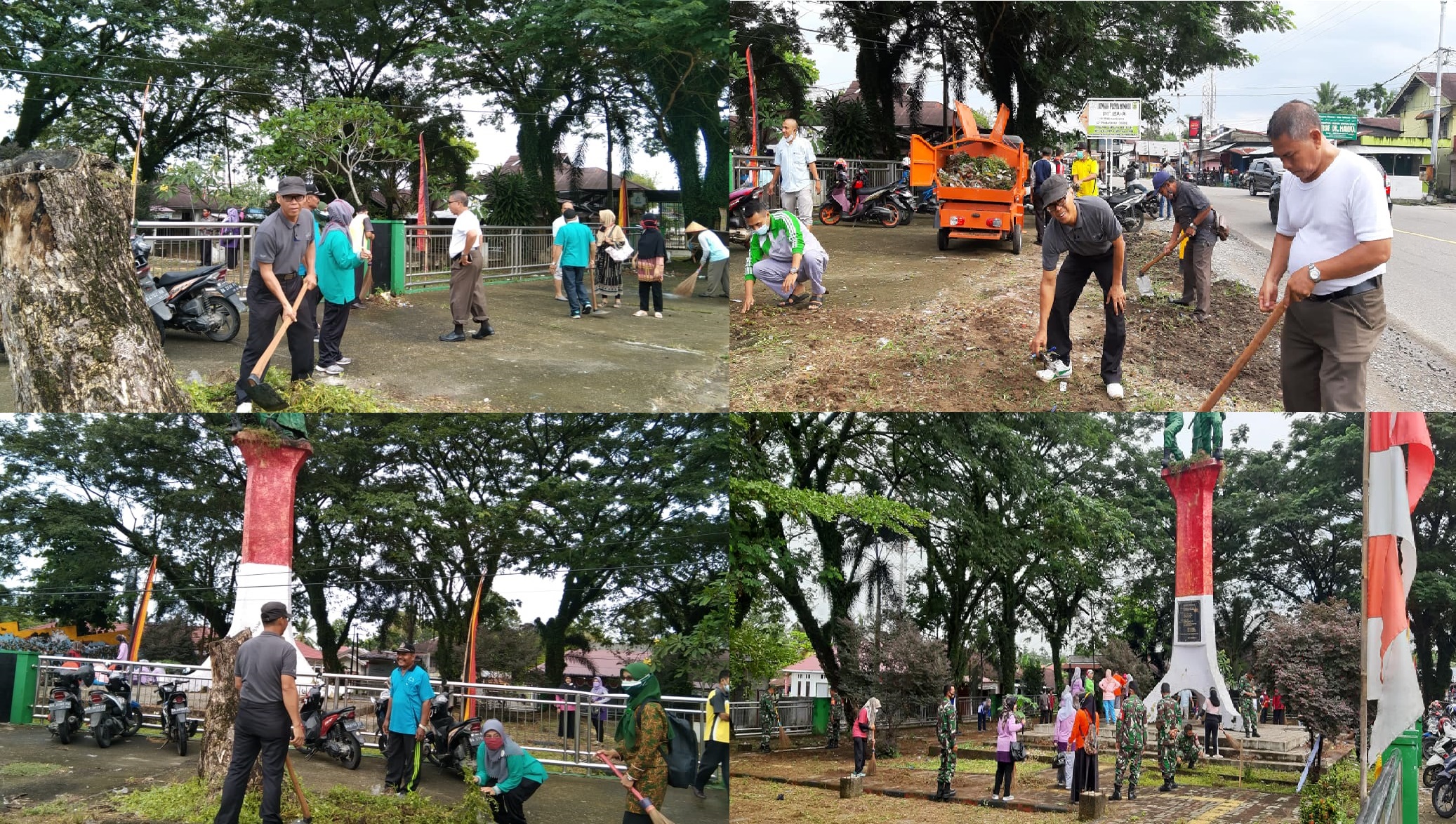 Goro Gabungan di Tugu Makam Pahlawan Pasar Usang