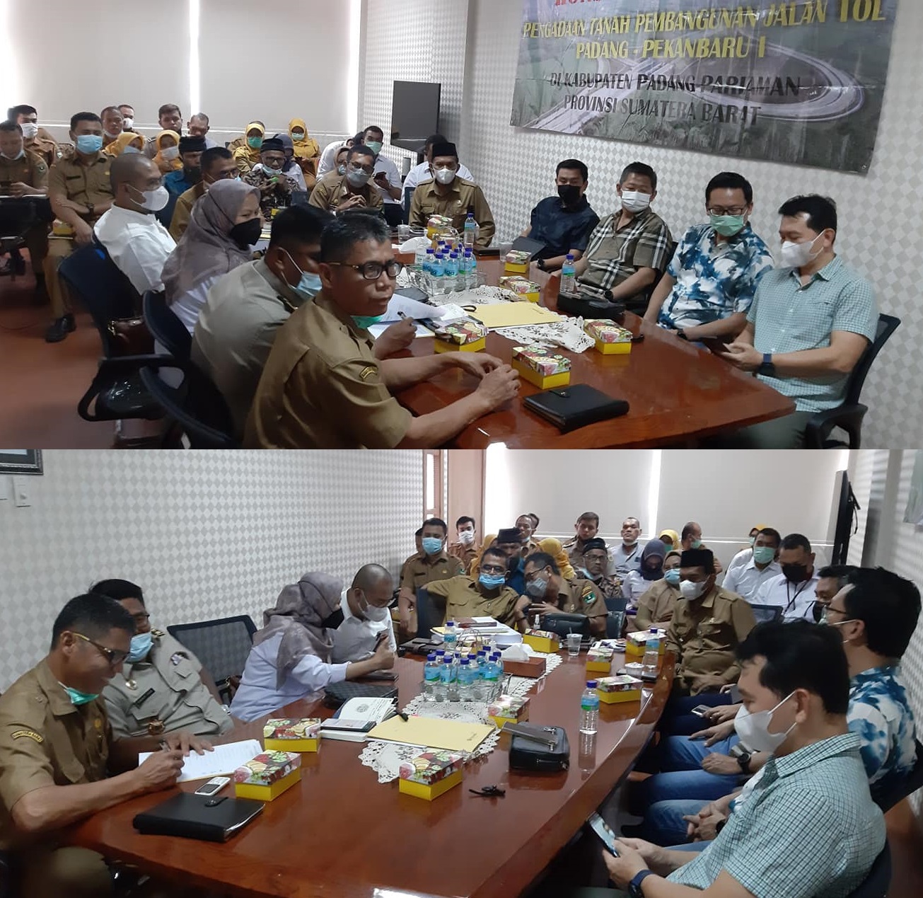 Konsultasi Publik Penetapan Lokasi Pembanguunan jln Tol tanah buyung cs di kantor Gubernur SUMBAR