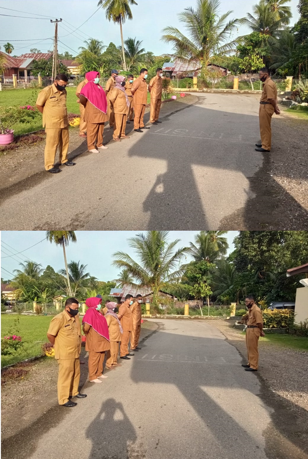 Pasar Usang - Senin / 19 Julii 2021 Apel Pagi Kantor Kecamatan Batang Anai