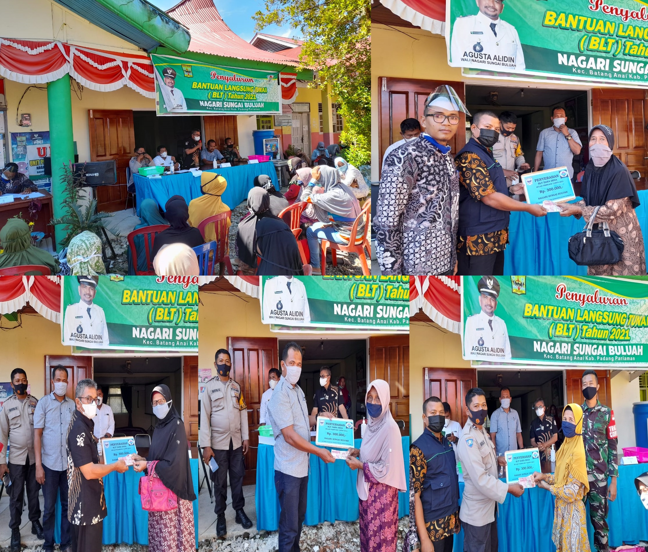 Penyerahan BLT Tahap Pertama di Nagari Sungai Buluah
