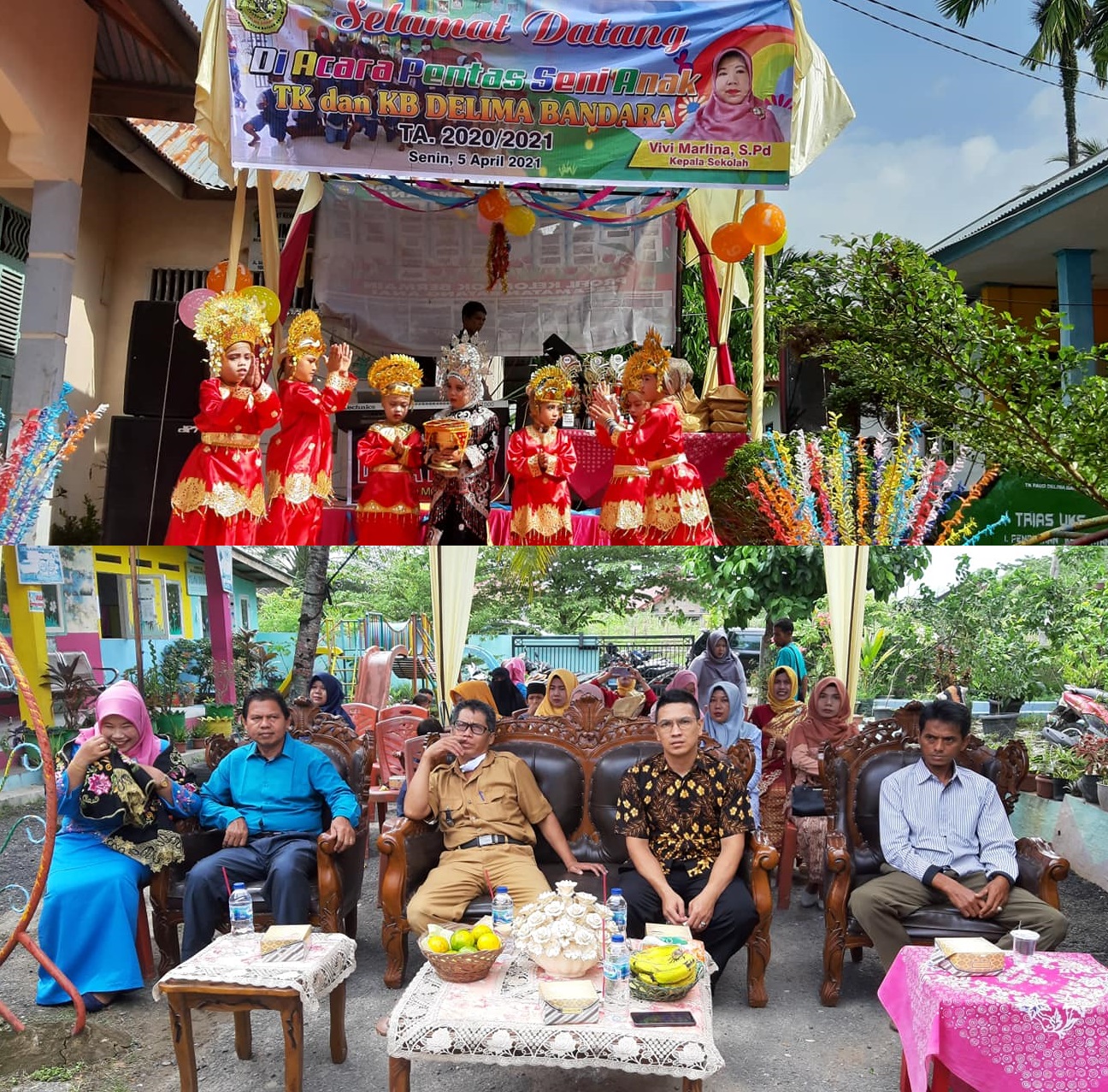 Acara pentas Kesenian TK/Paud Delima Bandara