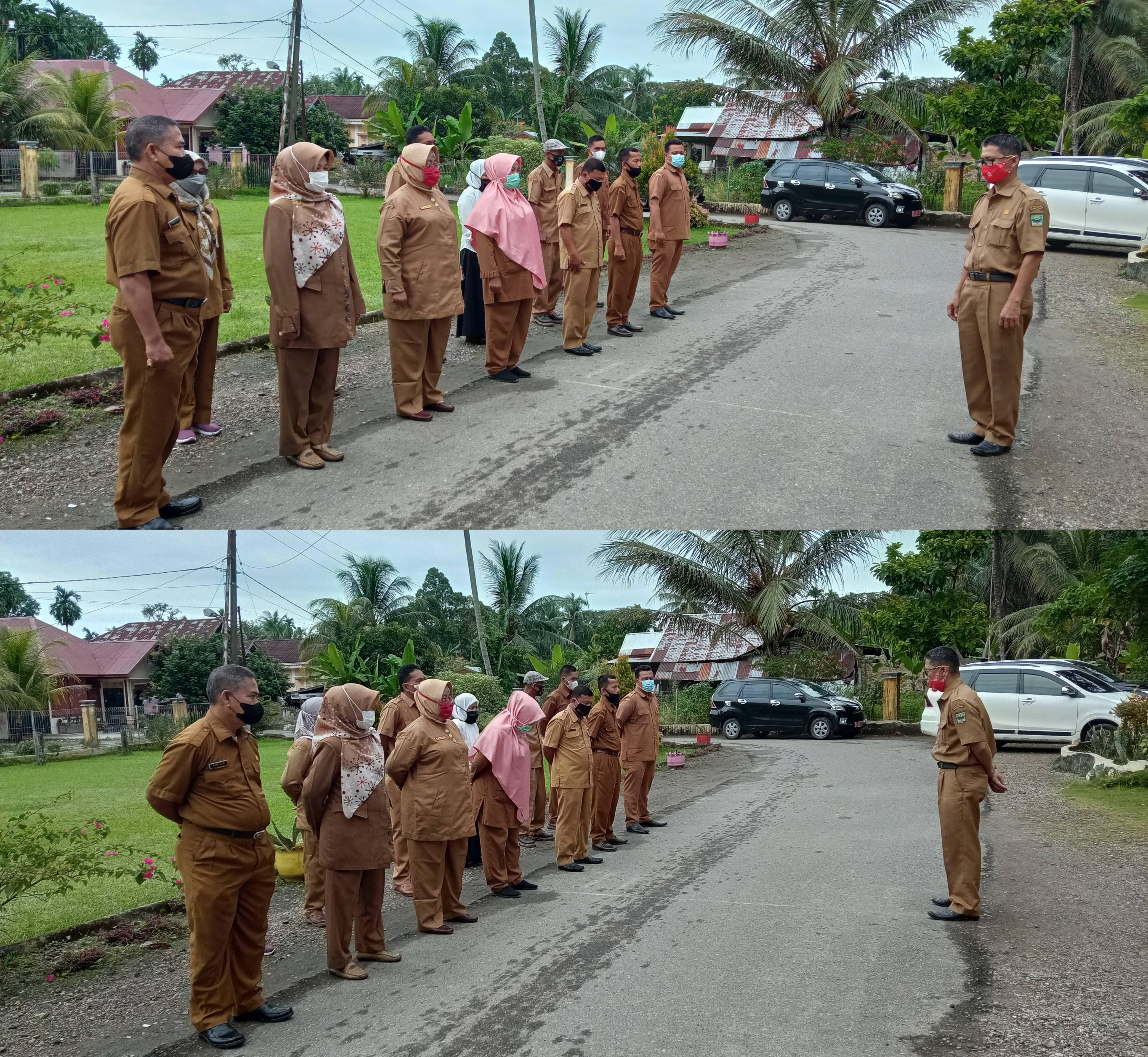 Pasar Usang - Senin / 08 November 2021 Apel Pagi Kantor Kecamatan Batang Anai