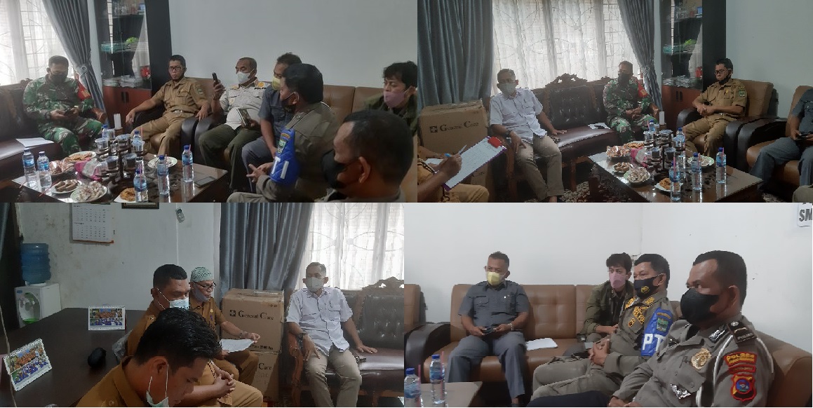 Rapat membahas ttg masalah sampah di jln bandara BIM yg dihadiri oleh anggota DPRD Edi Mardian,Satpo